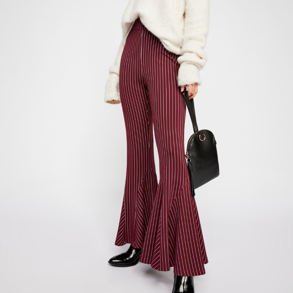 Free People Pants - Striped Free People Mari Ponte Pants